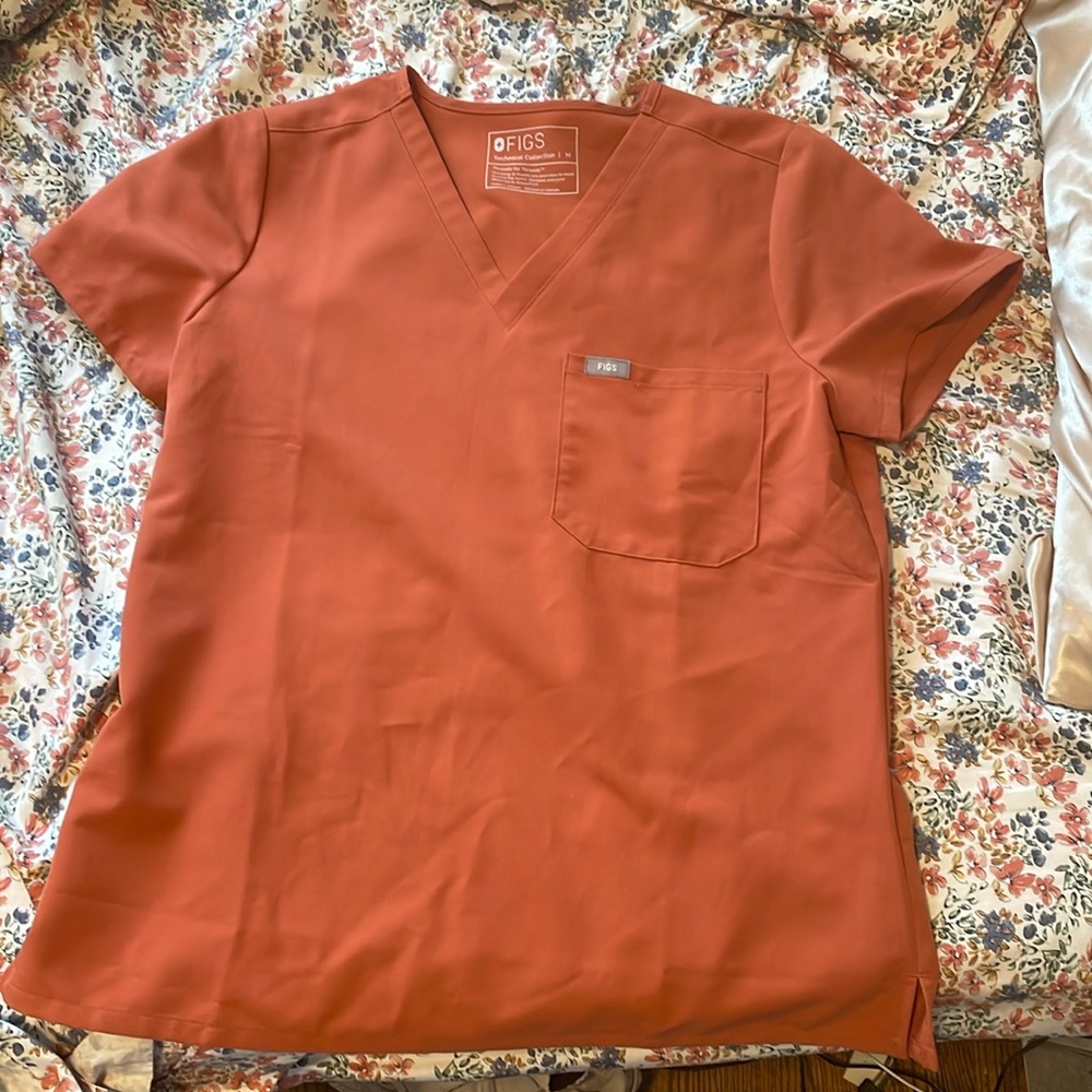 Figs Catarina Top in Terracotta